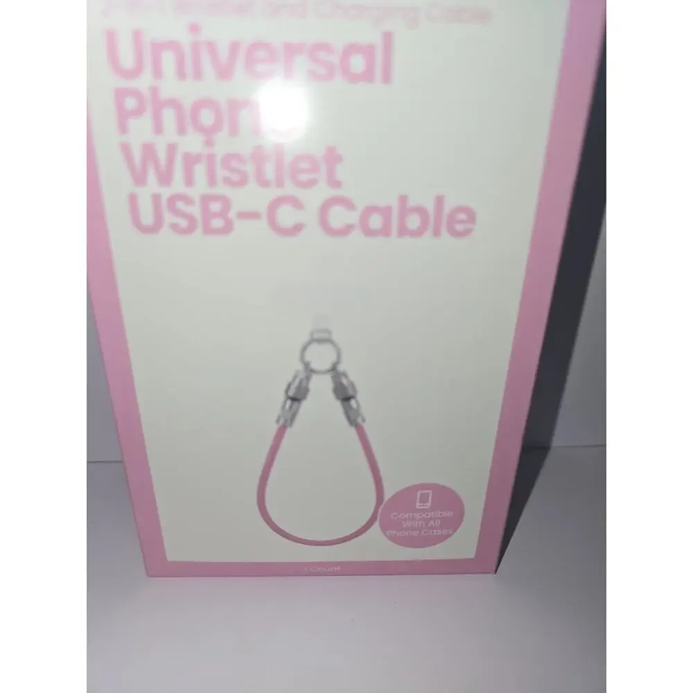Universal phone Wristlet Usb - C cable All Phone Cases
